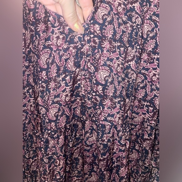 New! Faherty - Isabella Dress - Fiona Block Print 💗 sz XS NWOT - Picture 12 of 16